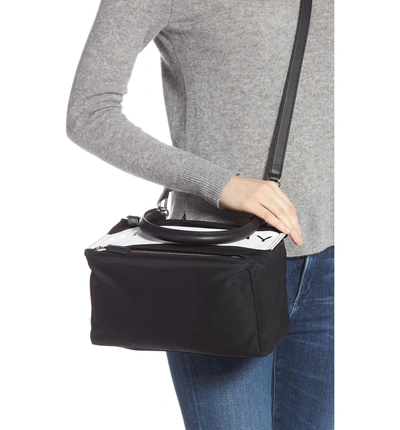 Shop Givenchy Small Pandora Logo Shoulder Bag - Black