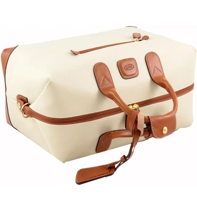 Shop Bric's Firenze 22-inch Cargo Duffle Bag In Cream