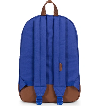 Shop Herschel Supply Co Heritage Backpack - Blue/green In Deep Ultramarine