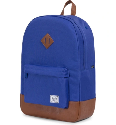 Shop Herschel Supply Co. Heritage Backpack - Blue/green In Deep Ultramarine
