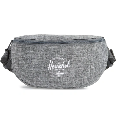 Shop Herschel Supply Co Sixteen Hip Pack - Grey In Raven Crosshatch