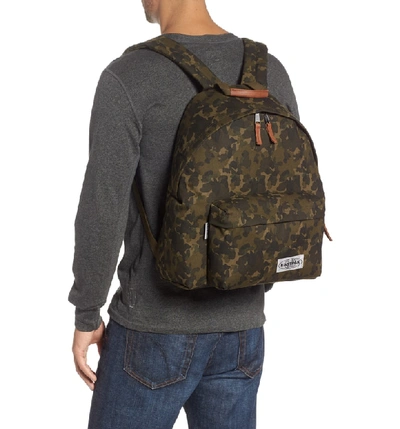Shop Eastpak Padded Pakr Backpack - Green In Opgrade Camo