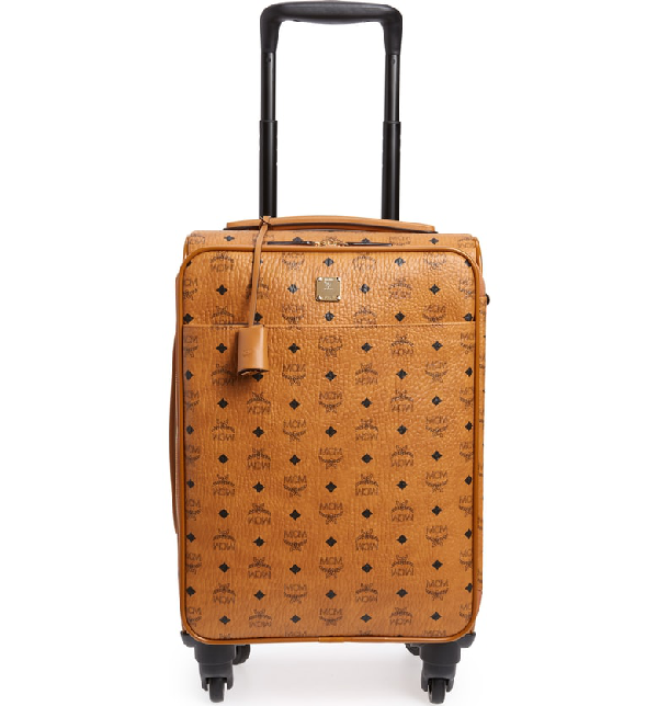 mcm rolling luggage