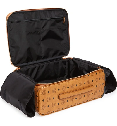 Mcm Visetos Traveler Weekender Duffel Bag In Cognac, ModeSens