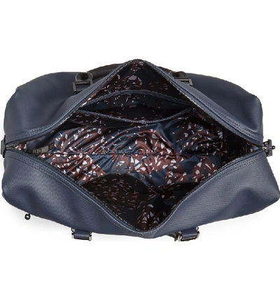 Shop Ted Baker Potts Leather Duffle Bag - Blue In Navy
