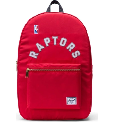 Shop Herschel Supply Co Settlement - Nba Champion Backpack - Red In Toronto Raptors