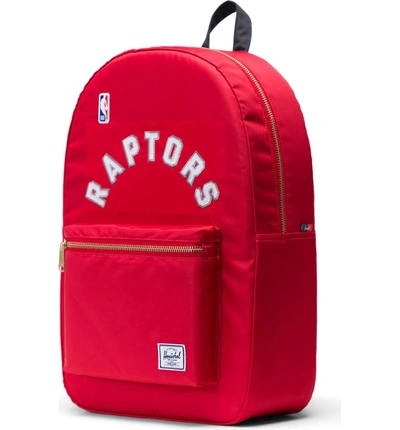 Shop Herschel Supply Co Settlement - Nba Champion Backpack - Red In Toronto Raptors