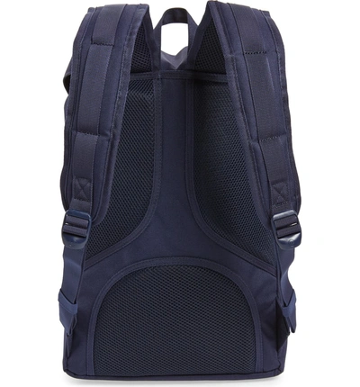 Shop Herschel Supply Co Little America - Mid Volume Backpack - Blue In Peacoat/ Tan