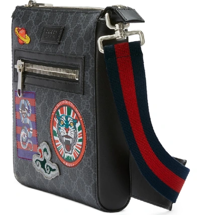 Gucci Men's GG Supreme Patches Messenger Bag