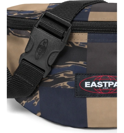 Shop Eastpak Springer Belt Bag - Blue In Camopatch Navy