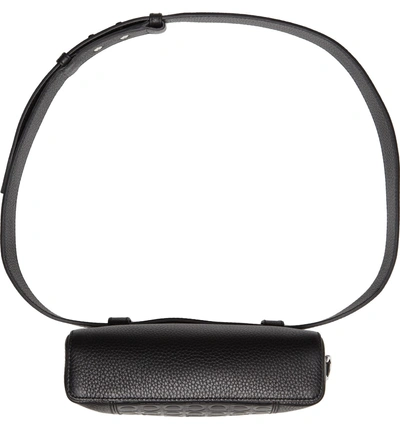 Shop Ferragamo Textured Leather Belt Bag - Black In Nero/ Nero