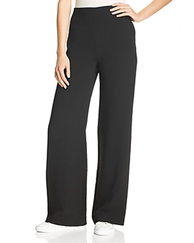 Shop Theory Clean Wide-leg Pants In Black