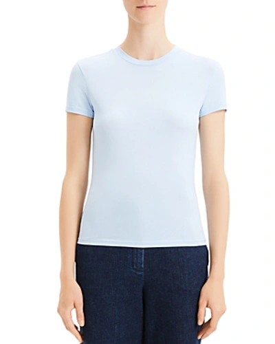 Shop Theory Apex Tiny Tee In Cotton Blue