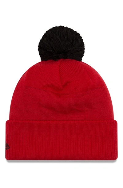 Shop New Era Nfl Pom Beanie - Red In Kansas City Chiefs