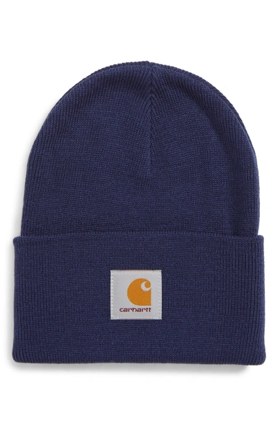 Shop Carhartt Watch Hat - Blue In Metro Blue