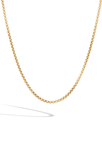 Shop John Hardy 18k Gold Box Chain Necklace