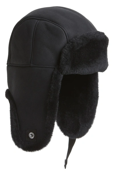 Ugg Men's Shearling-lined Sheepskin Trapper Hat In Black | ModeSens