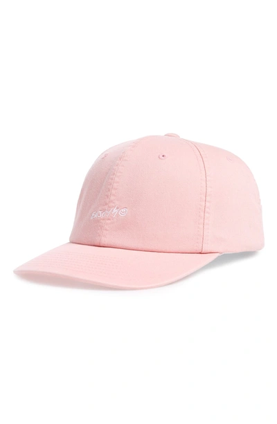 Shop Hurley Enjoy Embroidered Ball Cap - Pink In Storm Pink