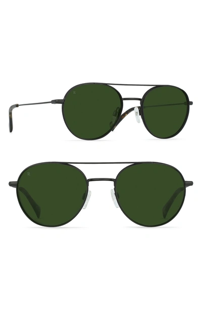 Shop Raen Aliso 51mm Sunglasses - Black/ Brindle/ Bottle Green