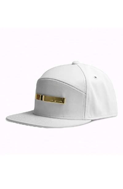 Shop Melin The Bar Baseball Cap - White In White Gold