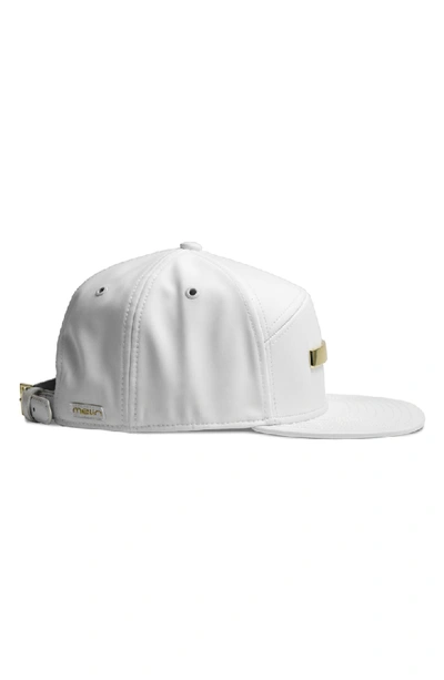 Shop Melin The Bar Baseball Cap - White In White Gold