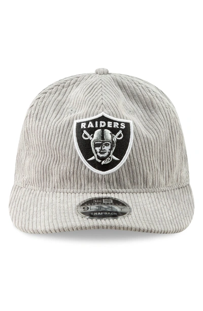 Shop New Era Cord Craze Nfl Cap - Grey In Oakland Raiders