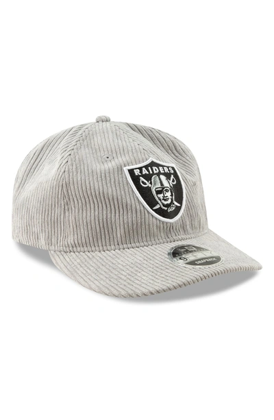 Shop New Era Cord Craze Nfl Cap - Grey In Oakland Raiders
