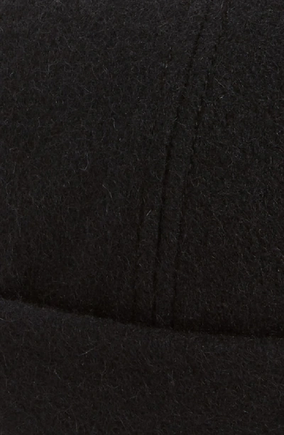 Shop Crown Cap Melton Wool Blend Knit Cap In Black