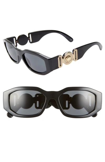 Shop Versace 53mm Square Sunglasses - Black