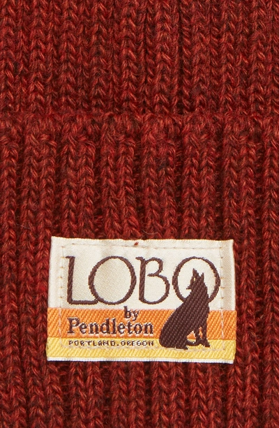 Shop Pendleton All Season Beanie - Red In Rust
