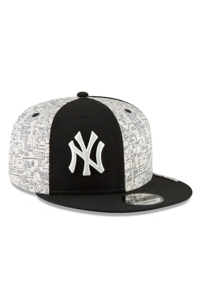 Shop New Era X Basquiat Tuxedo Snapback Baseball Cap In New York Yankees