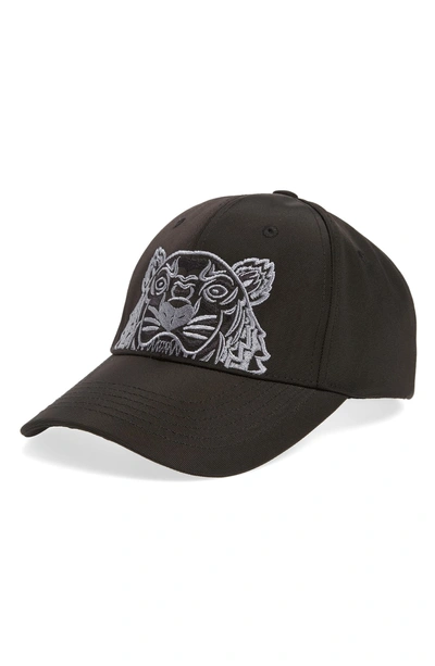 Shop Kenzo Embroidered Ball Cap - Black