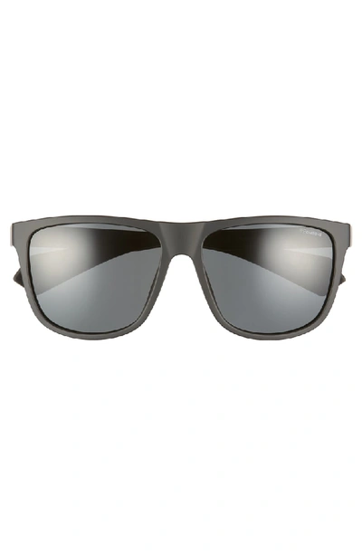 Shop Polaroid Plastic Core 57mm Polarized Sunglasses - Black