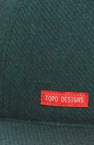 Shop Topo Designs Wool Blend Ball Cap - Green In Forest