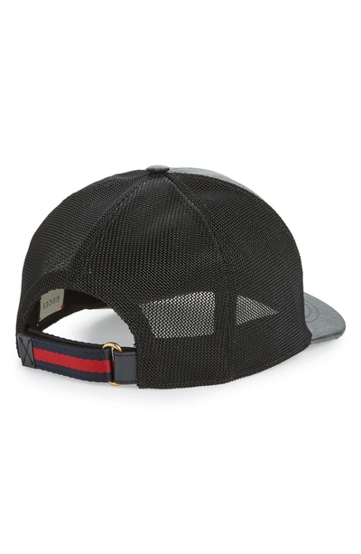 Gucci Gg Supreme Baseball Hat With Wolf In Black | ModeSens