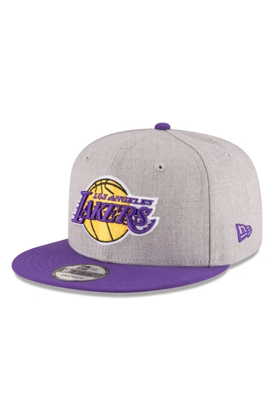 Shop New Era 9fifty La Lakers Two-tone Cap - Grey