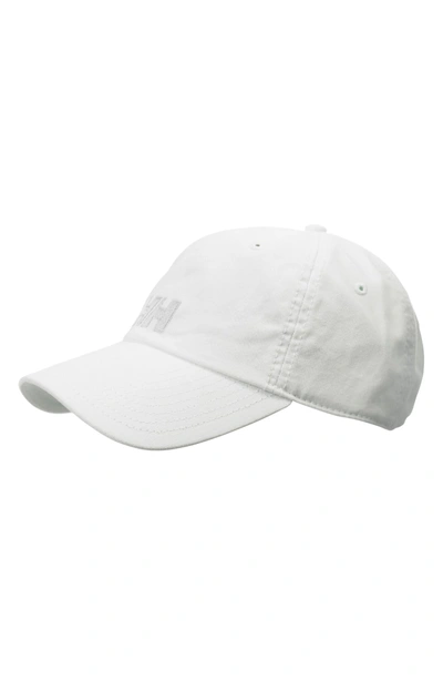 Shop Helly Hansen Logo Baseball Cap - White