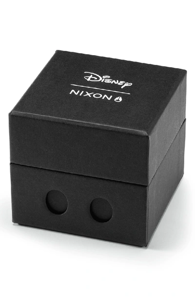 Shop Nixon X Disney Corporal Mickey Arms Bracelet Watch, 48mm In Black/ Beige/ Black