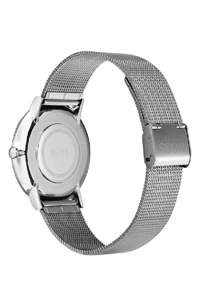 Shop Hugo Boss Essential Ultra Slim Bracelet Watch, 40mm In Silver