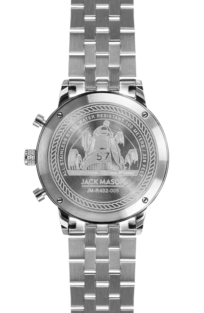 Shop Jack Mason Racing Chronograph Bracelet Watch, 40mm In Navy