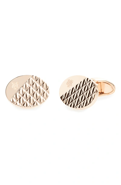 Shop Dunhill Modernist Cuff Links In Silver