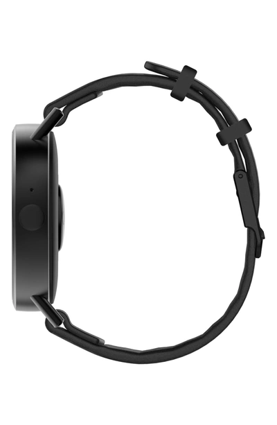 Shop Misfit Vapor 2 Silicone Strap Smart Watch, 46mm In Black