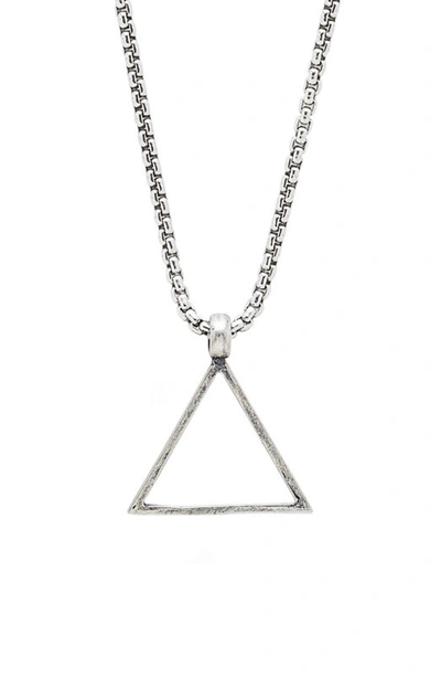Shop Degs & Sal Triangle Pendant Necklace In Silver