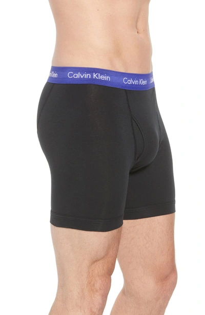Shop Calvin Klein 3-pack Boxer Briefs In Black/ Rosy/ Submerge