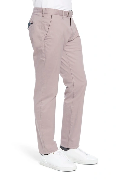 Shop Ted Baker Seleb Slim Fit Chinos In Light Pink