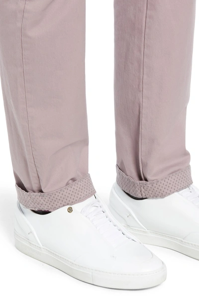 Shop Ted Baker Seleb Slim Fit Chinos In Light Pink