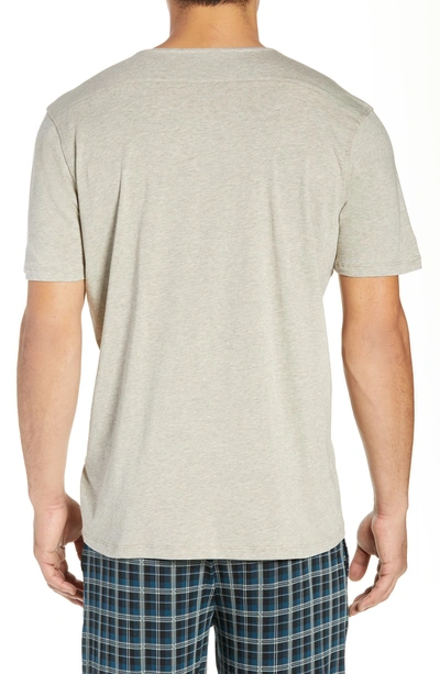 Shop Daniel Buchler V-neck Stretch Cotton & Modal T-shirt In Moss