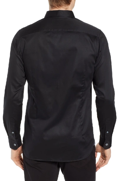 Shop Ted Baker Crazee Slim Fit Stretch Sport Shirt In Black