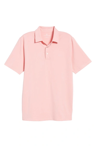 Shop Southern Tide Driver Performance Jersey Polo In Guava Pink