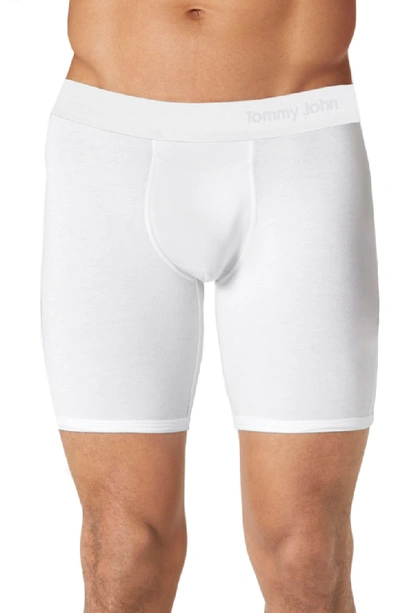 Shop Tommy John Cool Cotton Boxer Briefs In White
